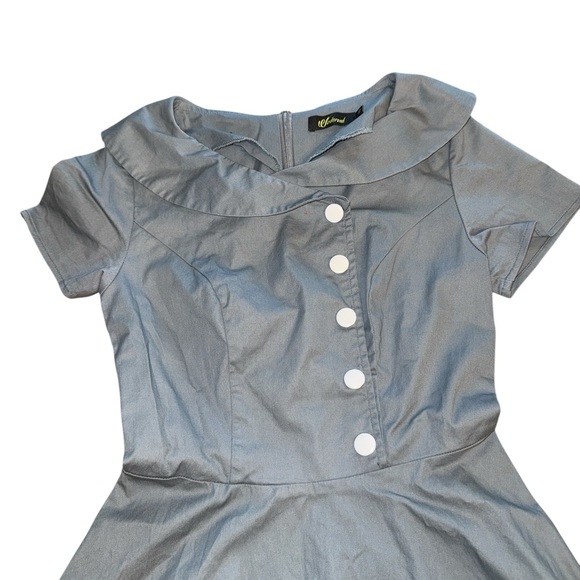 Vintage Audrey Hepburn Cocktail Swing Dress 1950s Women's Dress - Picture 4 of 5